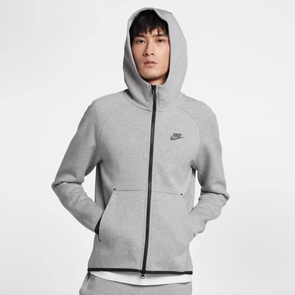 Nike Shirts Nike Tech Fleece Full Zip Hoodie Grey Poshmark